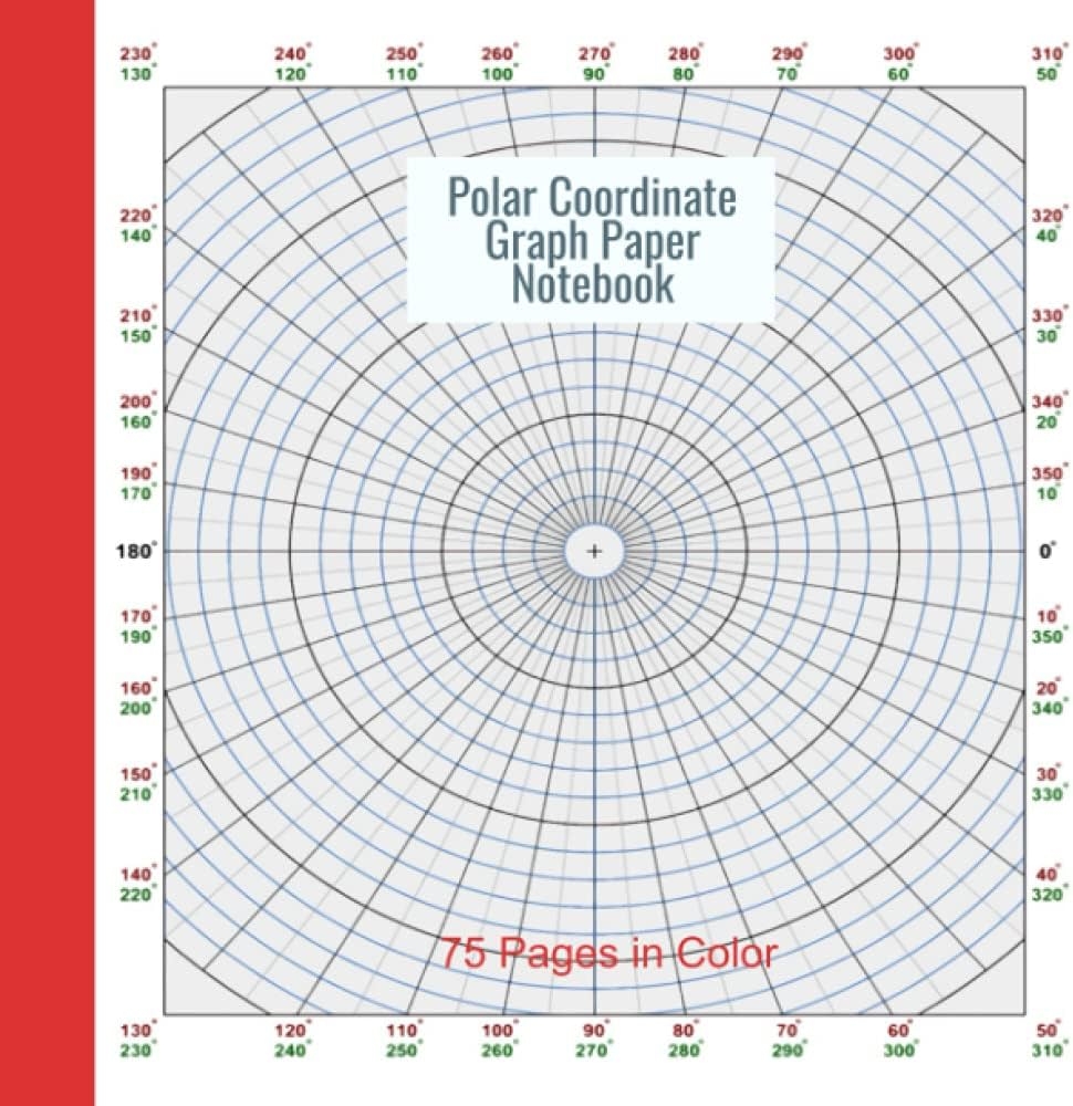 Circular Graph Paper Polar Coordinate Graph Paper Notebook 10 Degree Angles 8 5 8 5 Inches Color Pages Kimmel Lynda 9798490526315 Amazon Books Circular Graph Paper Polar Coordinate Graph Paper Notebook 10 Degree Angles 8 5 8 5 Inches Color Pages Kimmel Lynda 9798490526315 Amazon Books