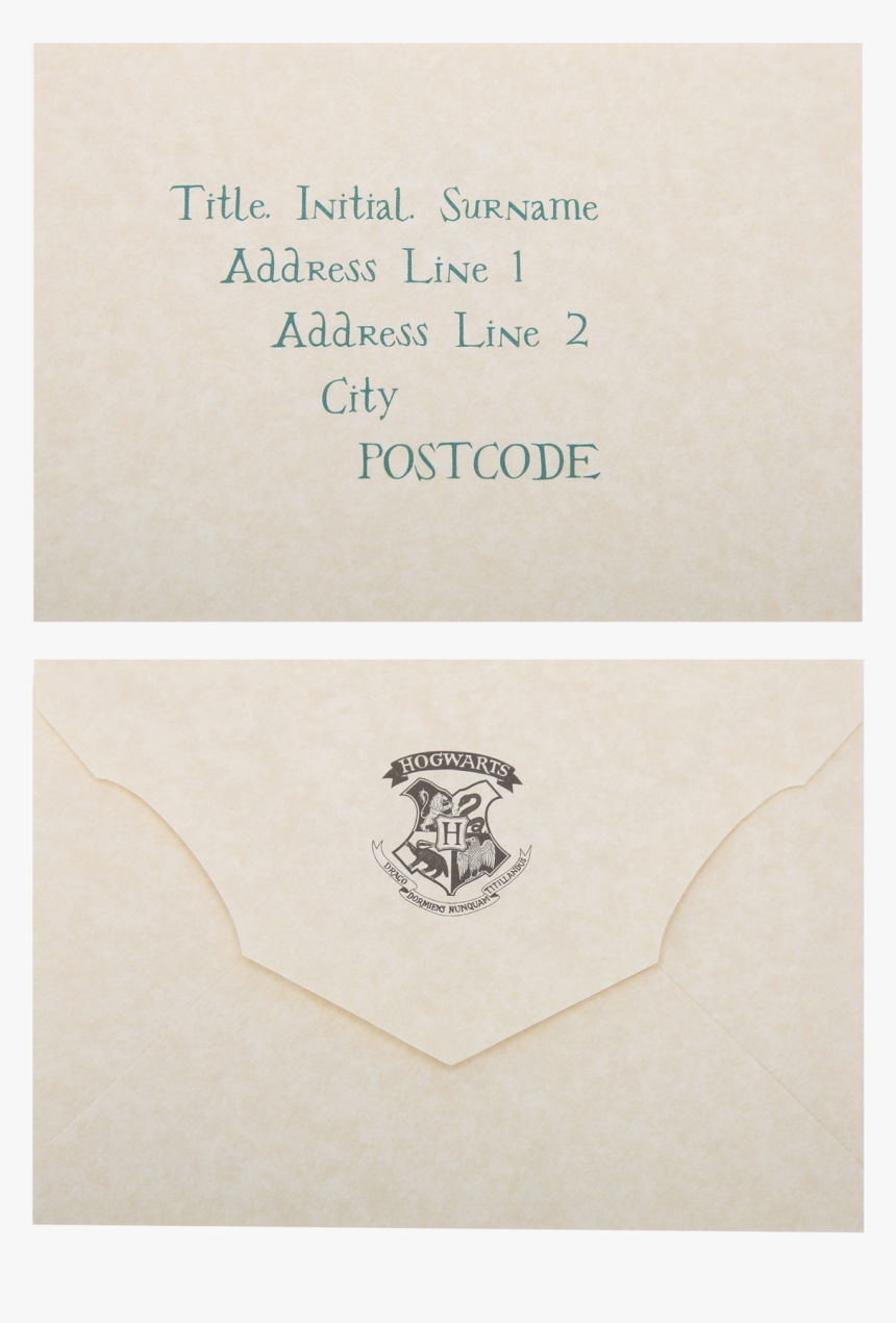 Clip Art Personalised Hogwarts Acceptance Letter Envelope HD Png Download Kindpng