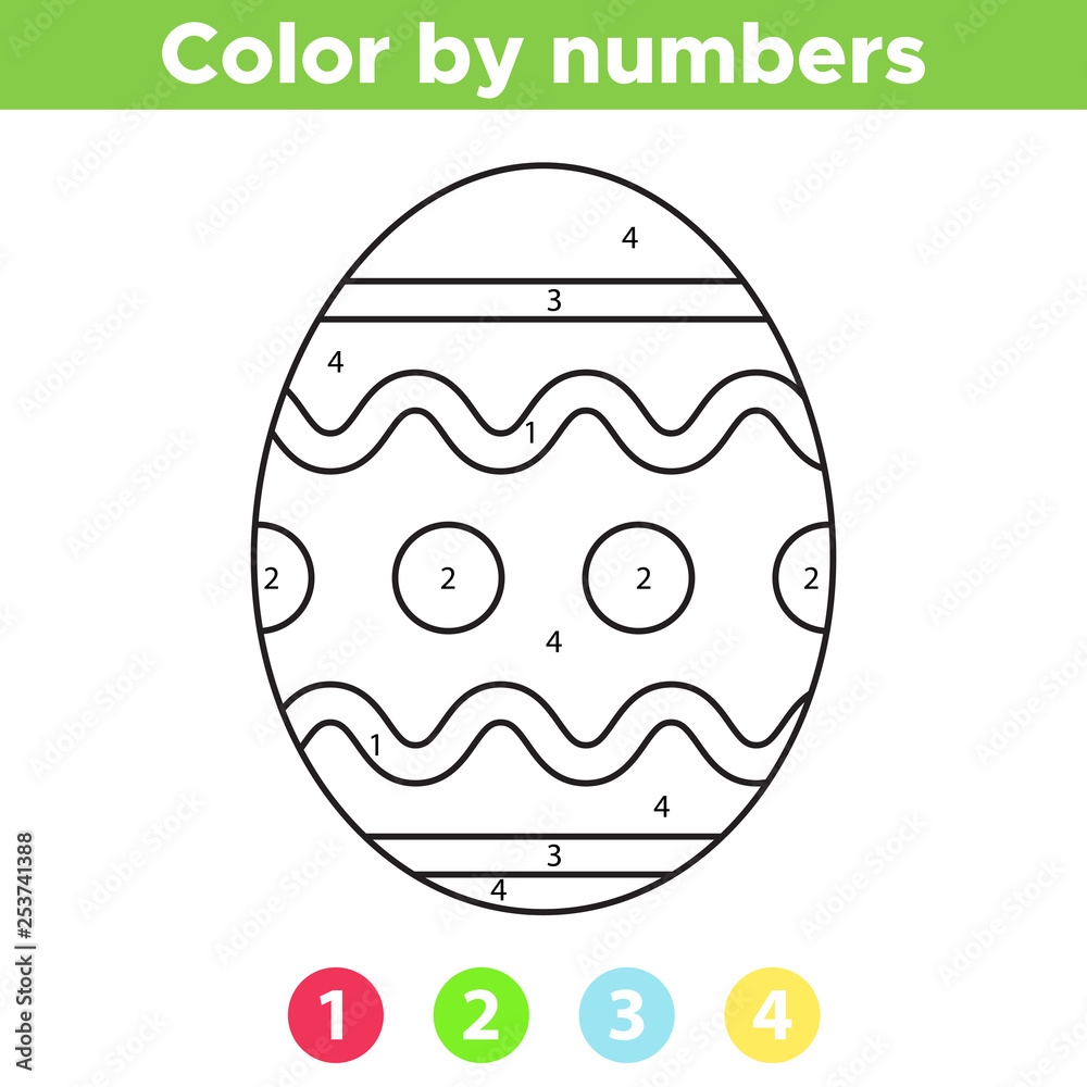 coloring by numbers preschool
