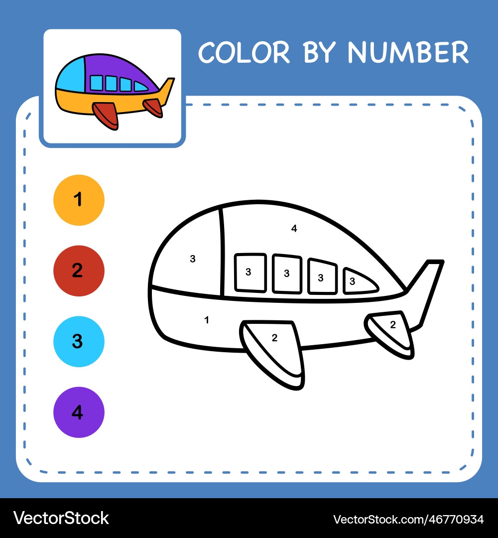 color by number kindergarten