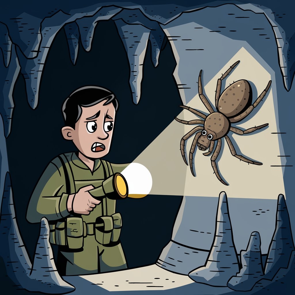 Color Page For Soldier And Spider In Cave Printable Free Educational Fun
