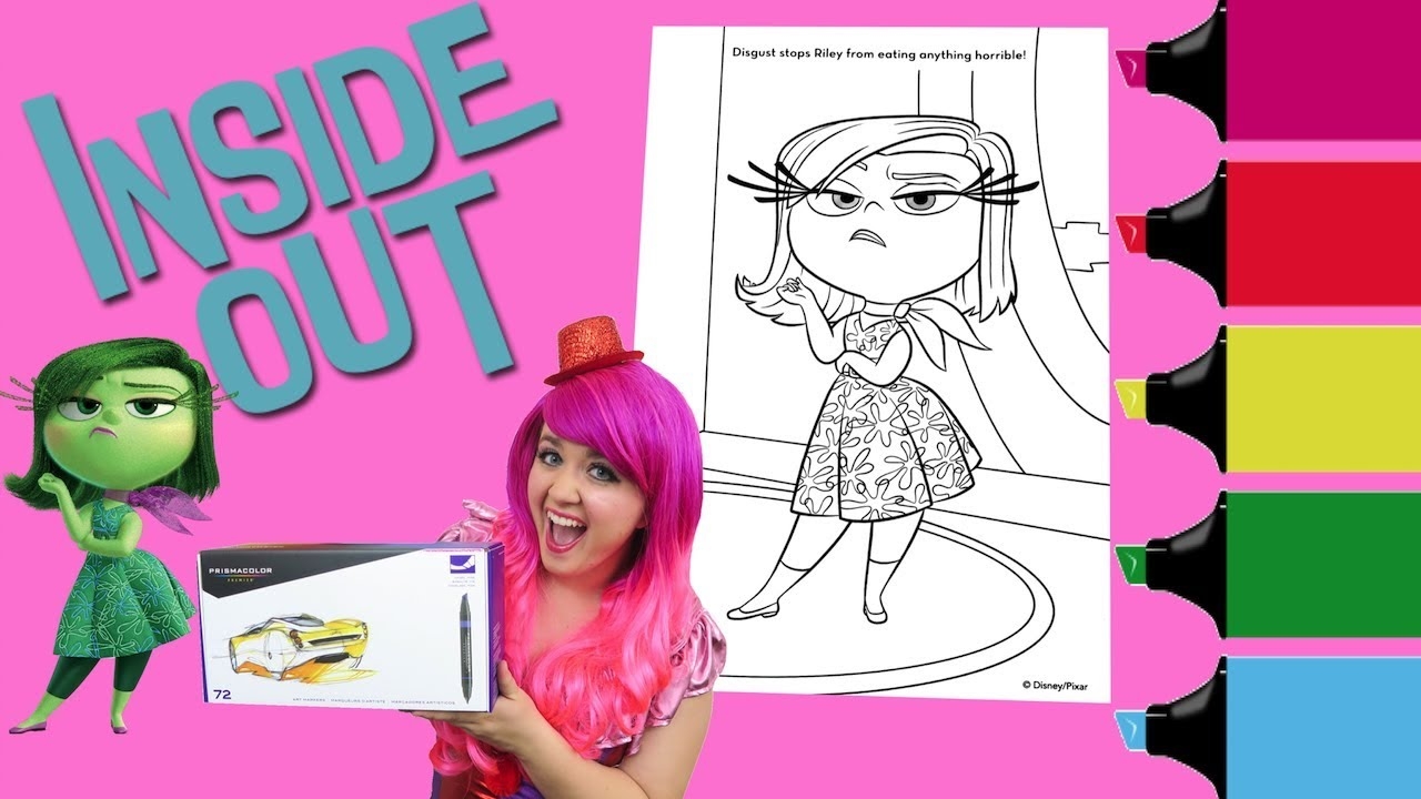 inside out disgust coloring pages