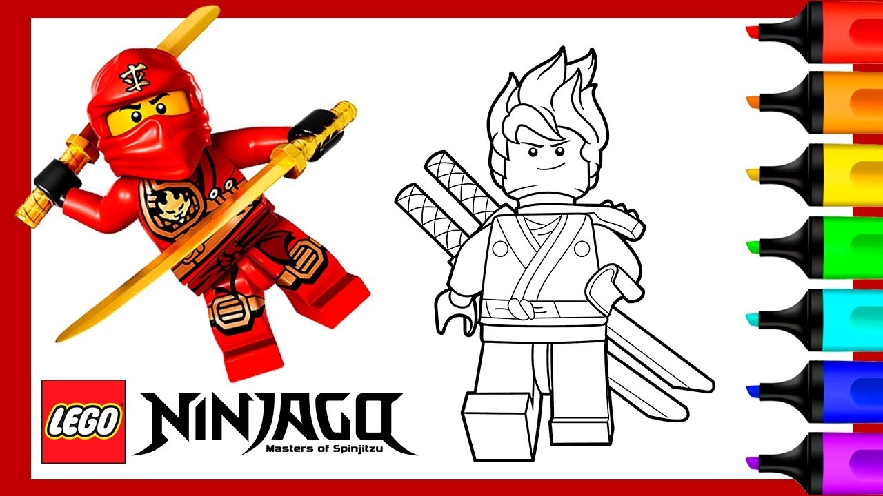 Coloring Kai Lego Ninjago Lego Ninjago Coloring Book YouTube