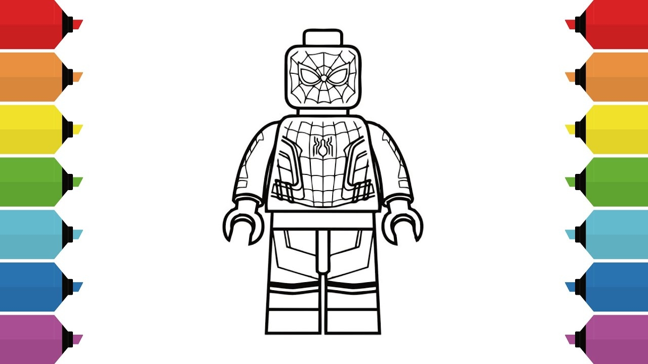 Coloring LEGO Spider Man Marvel Coloring Pages YouTube Coloring LEGO Spider Man Marvel Coloring Pages YouTube