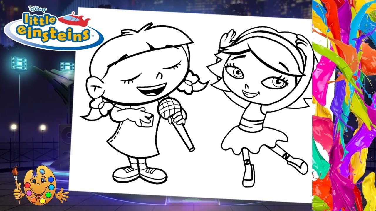 Coloring Little Einsteins Annie And June Coloring Pages Coloring Book YouTube