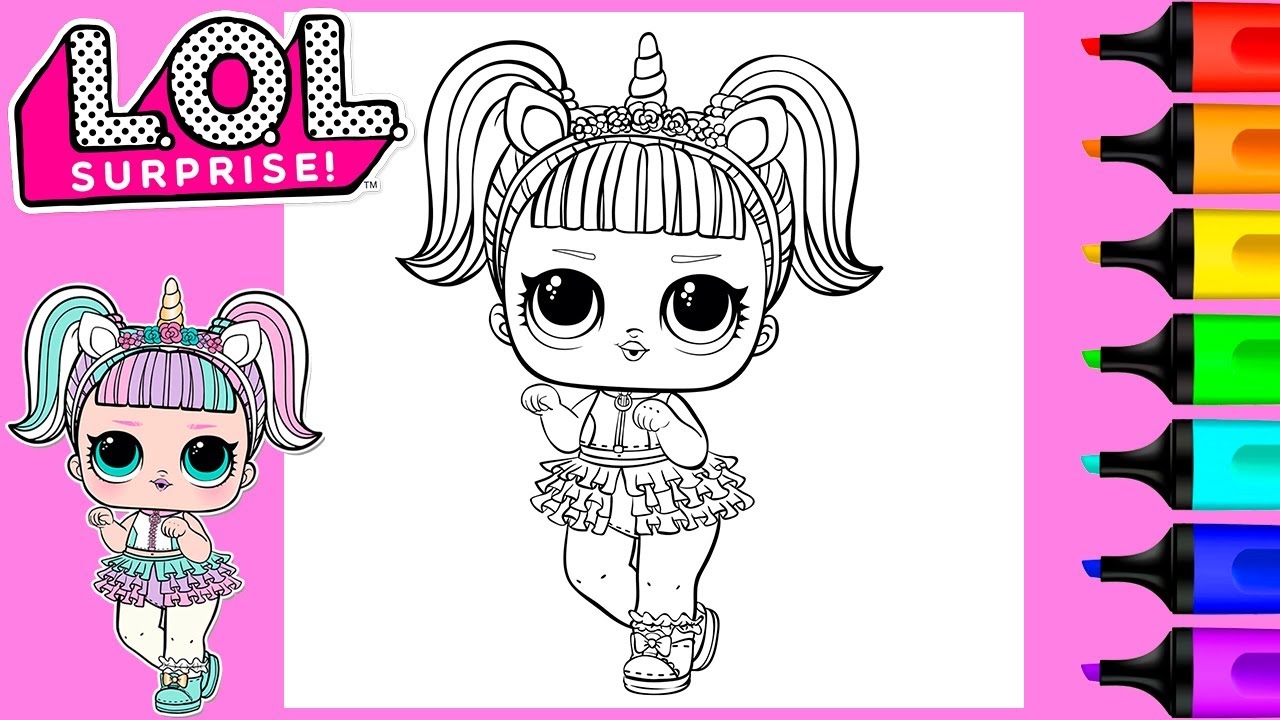 lol dolls colouring pages