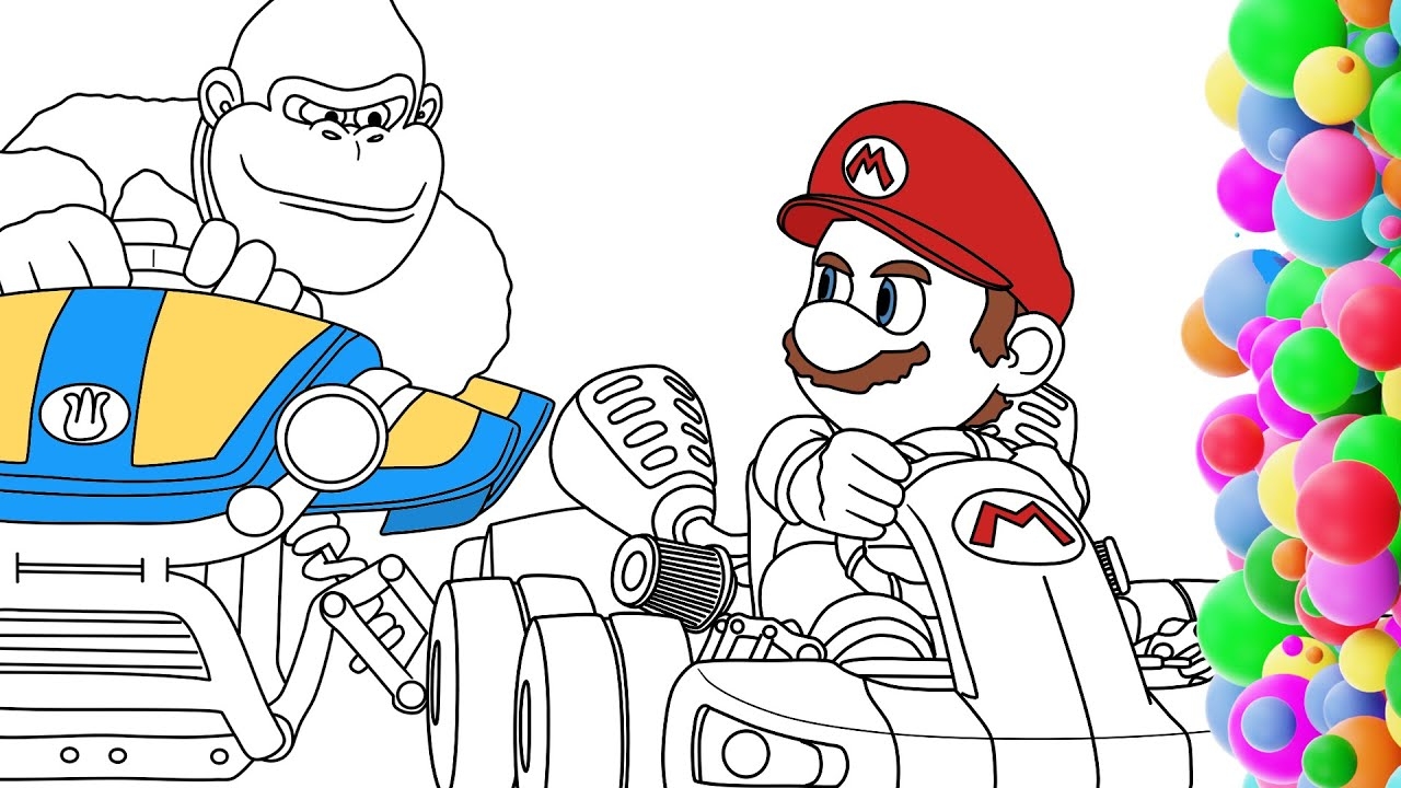 donkey kong color page donkey kong color page