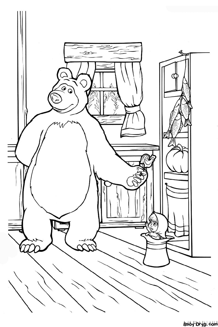 Coloring Page From The Cartoon Masha And The Bear Coloring Masha And The Bear Coloring Page From The Cartoon Masha And The Bear Coloring Masha And The Bear