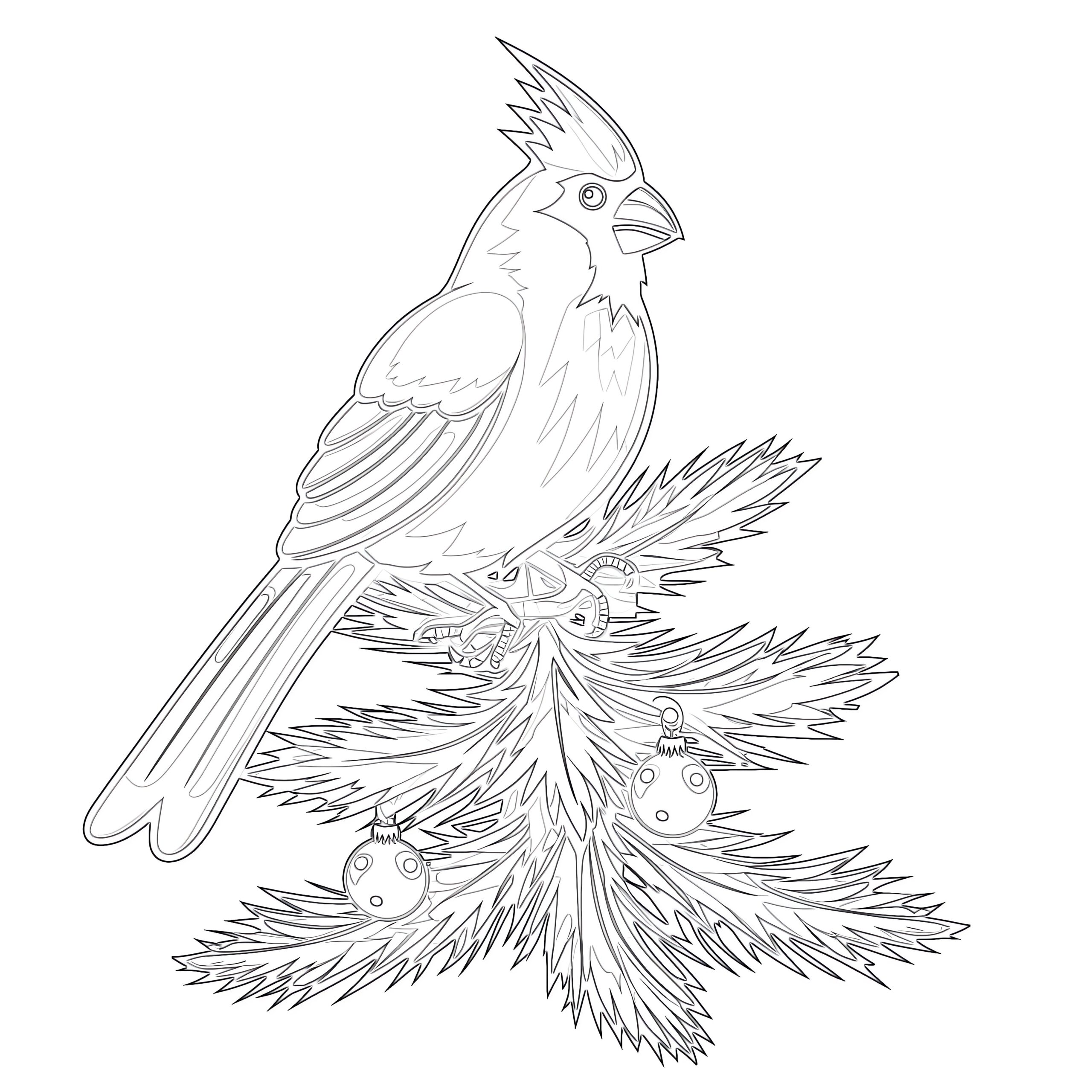 Coloring Page Of A Cardinal Coloring Pages Mimi Panda
