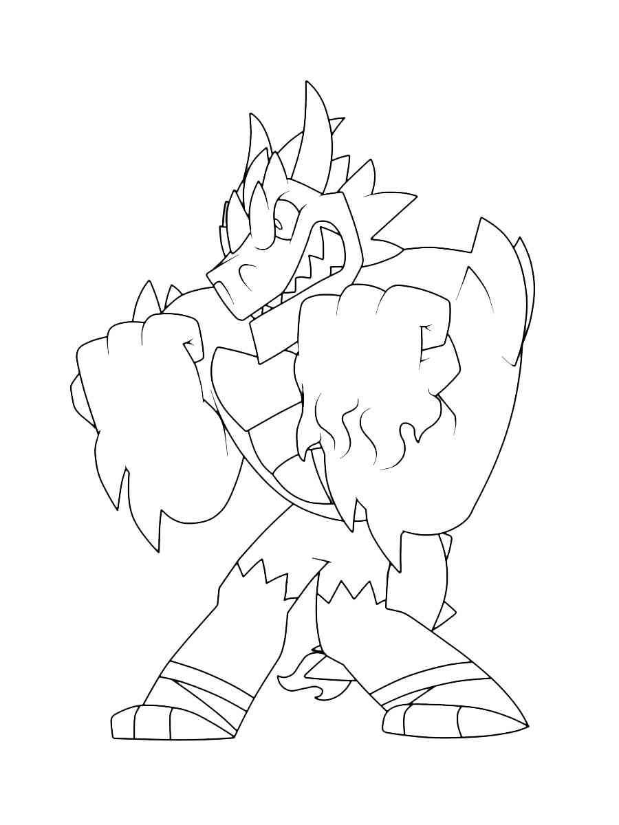 Coloring Pages Goo Jit Zu Blanco King Hydra Lava Figura Hu00c9ROES DE GOO JIT ZU Mar