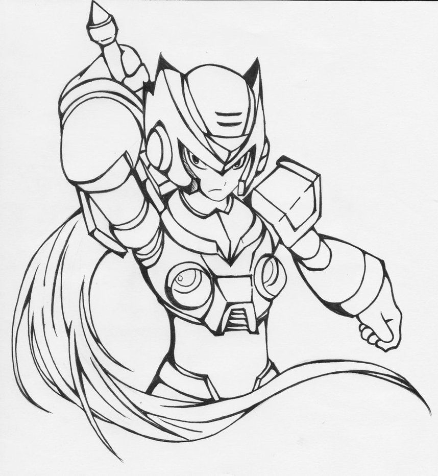 Coloring Pages Megaman 544859 Clipart Library