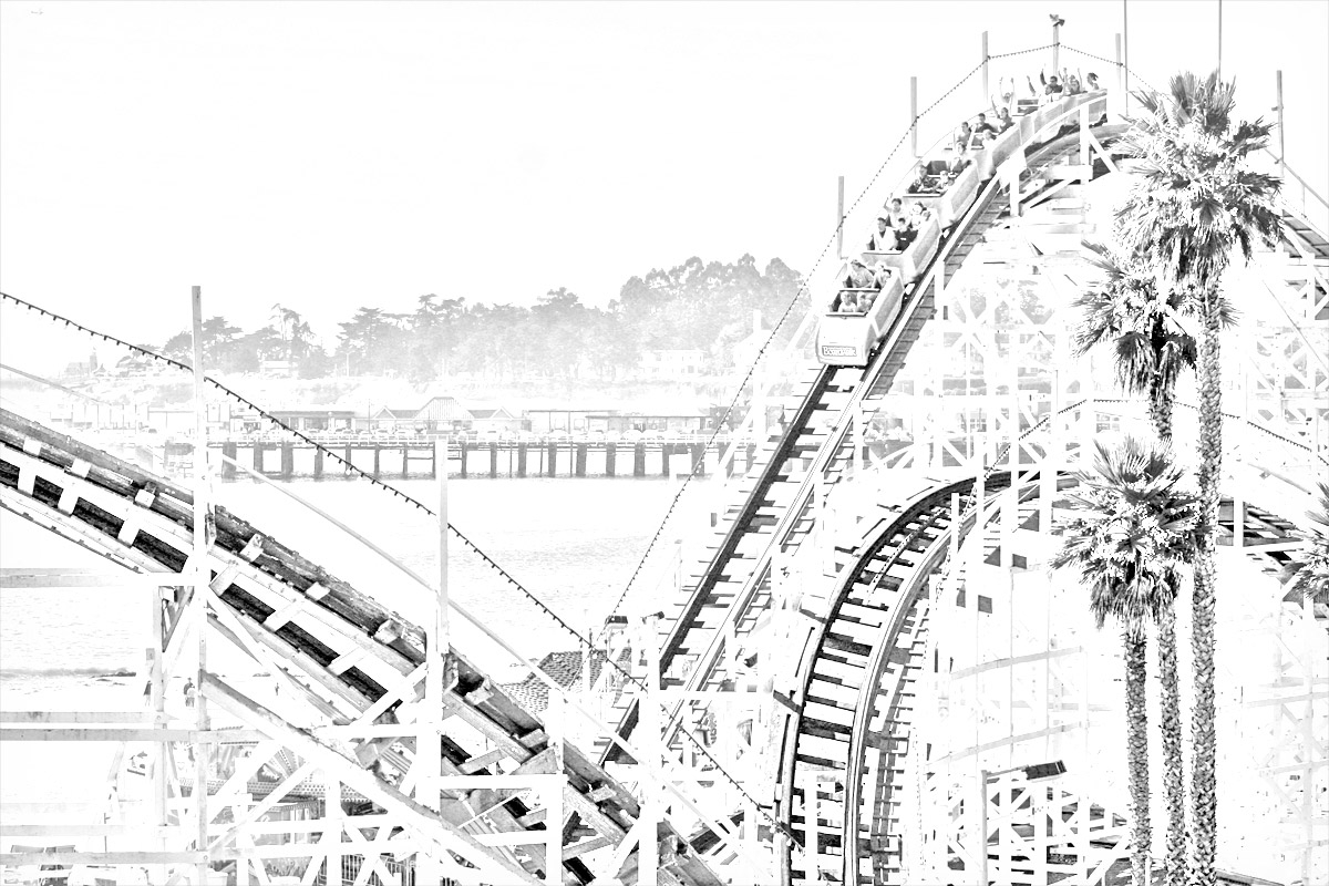 roller coaster coloring pages