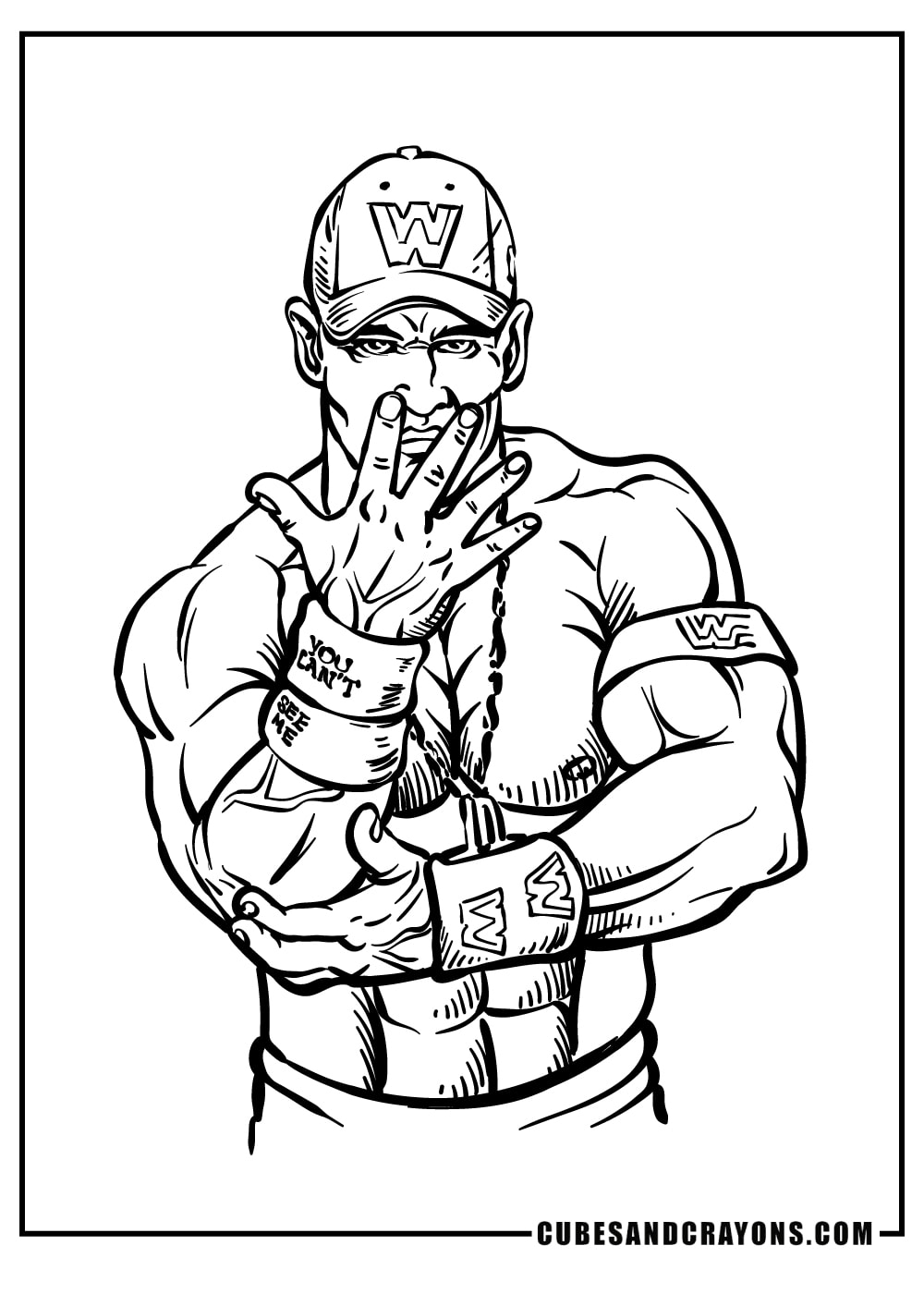 pro wrestling coloring pages