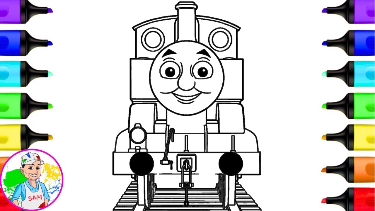 thomas the train color pages