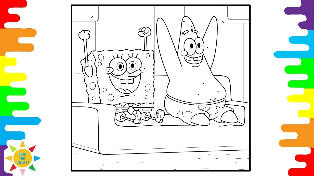 spongebob and patrick colouring pages spongebob and patrick colouring pages