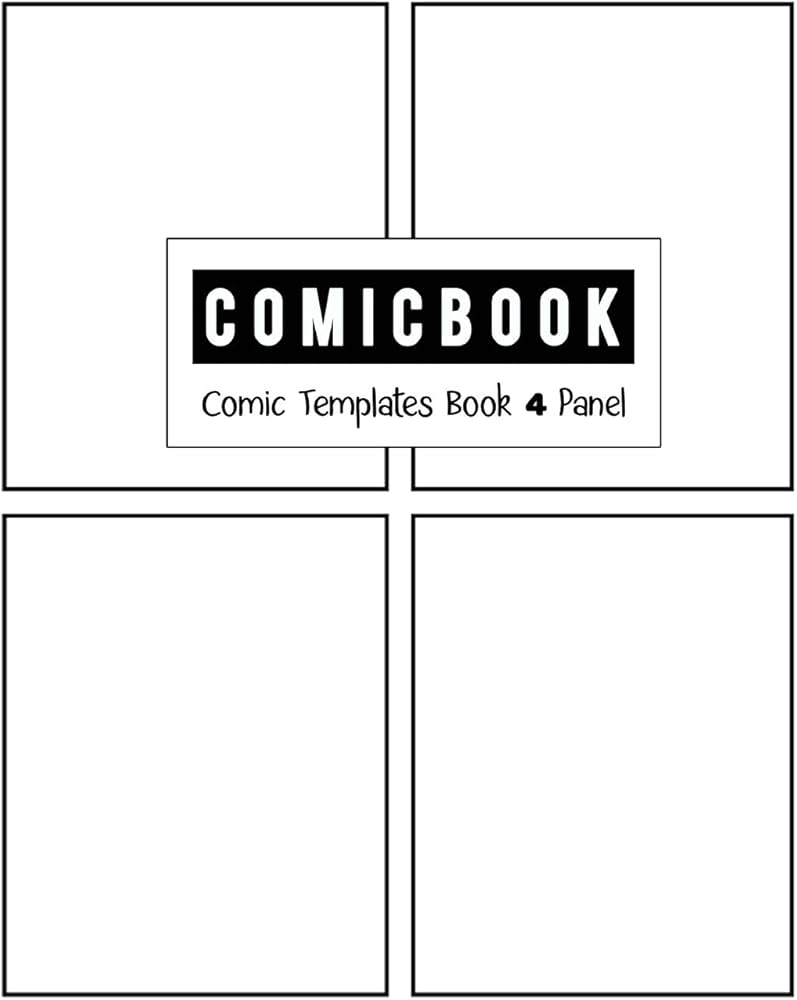 Comic Book 4 Panel Templates Comic Blank Book Panel Strip Comic Book Drawing Design Sketchbook Journal Artist s Notebook Strips Cartoon Draw Your Own Comics White Cover Size 8 5 X 11 Inch By Comic Book 4 Panel Templates Comic Blank Book Panel Strip Comic Book Drawing Design Sketchbook Journal Artist s Notebook Strips Cartoon Draw Your Own Comics White Cover Size 8 5 X 11 Inch By