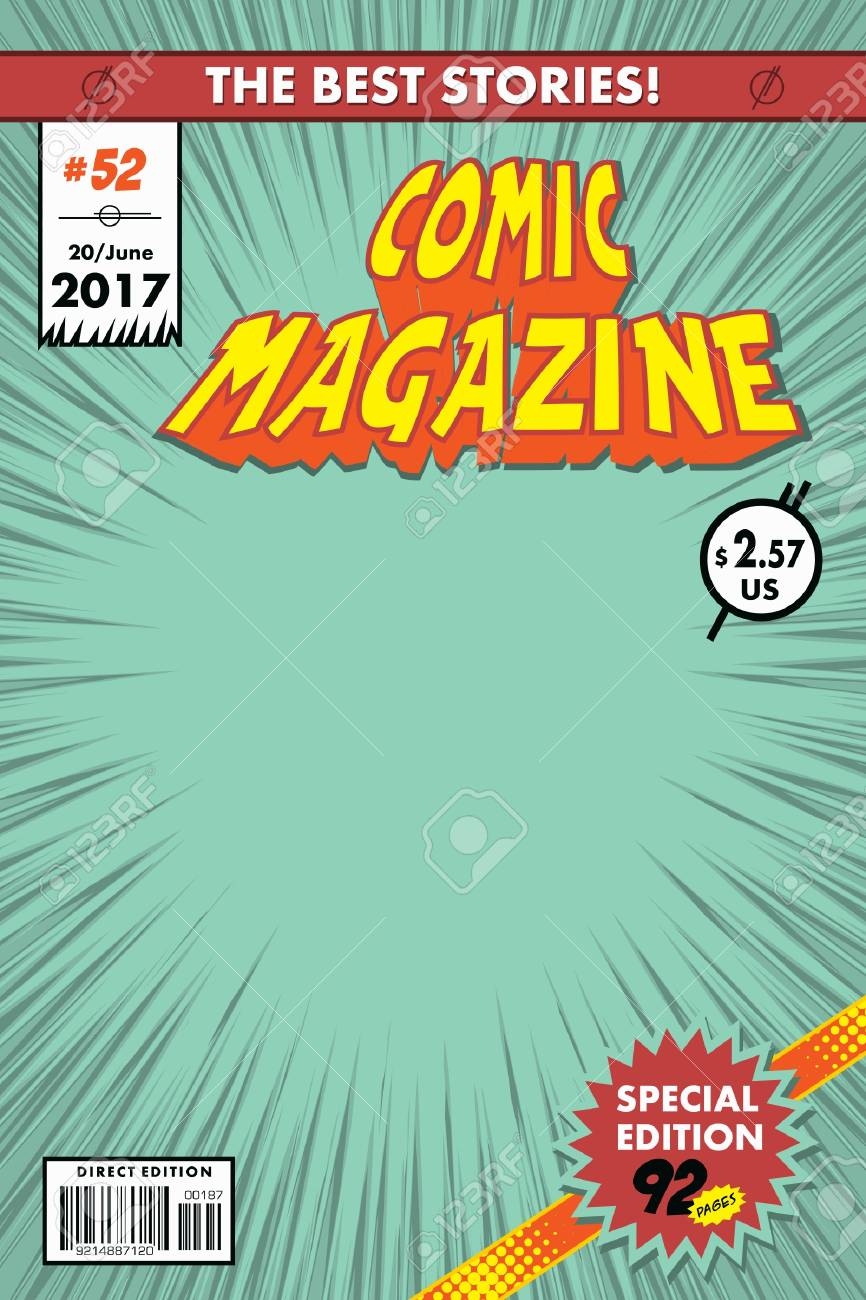 comic book cover template comic book cover template