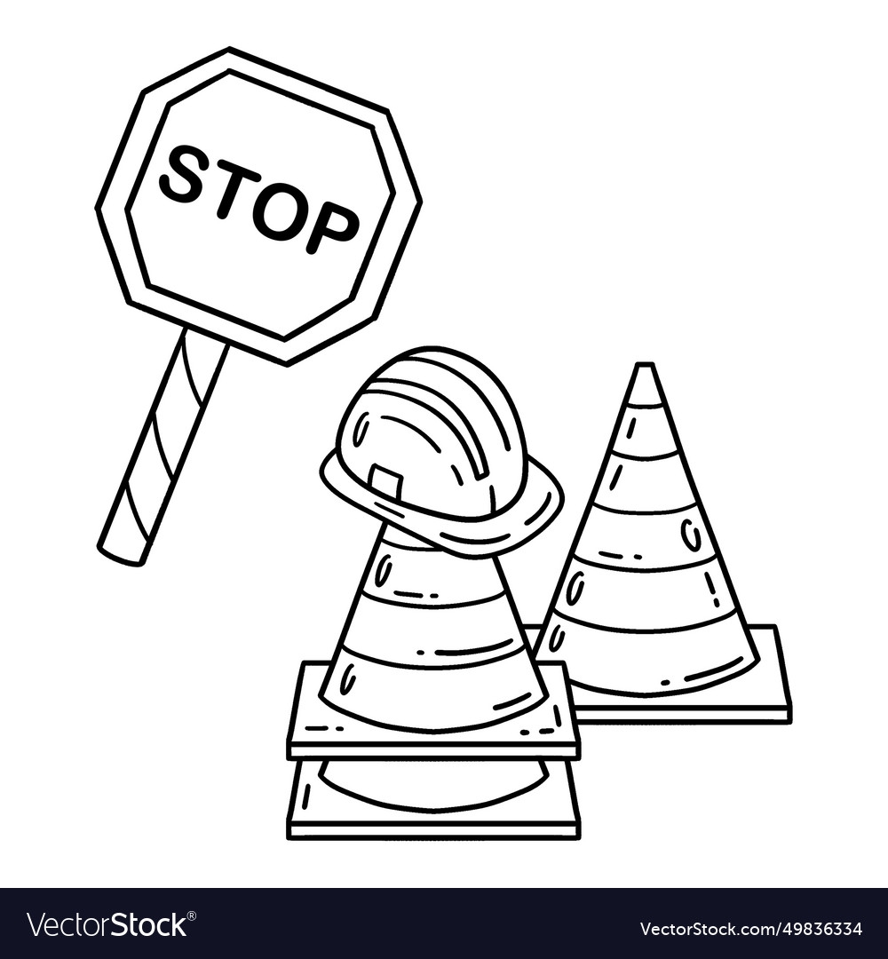 coloring page stop sign