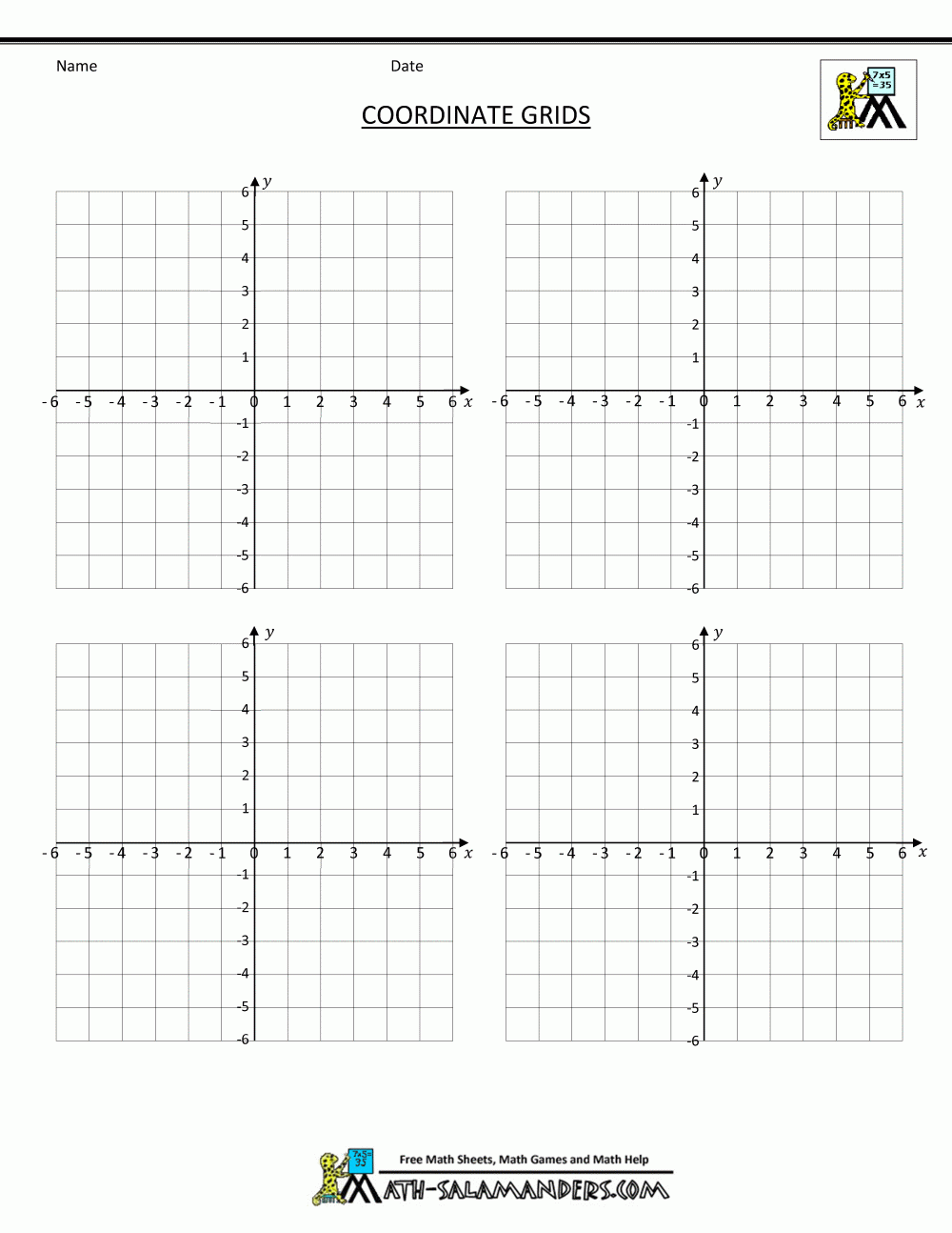 cartesian plane graph paper