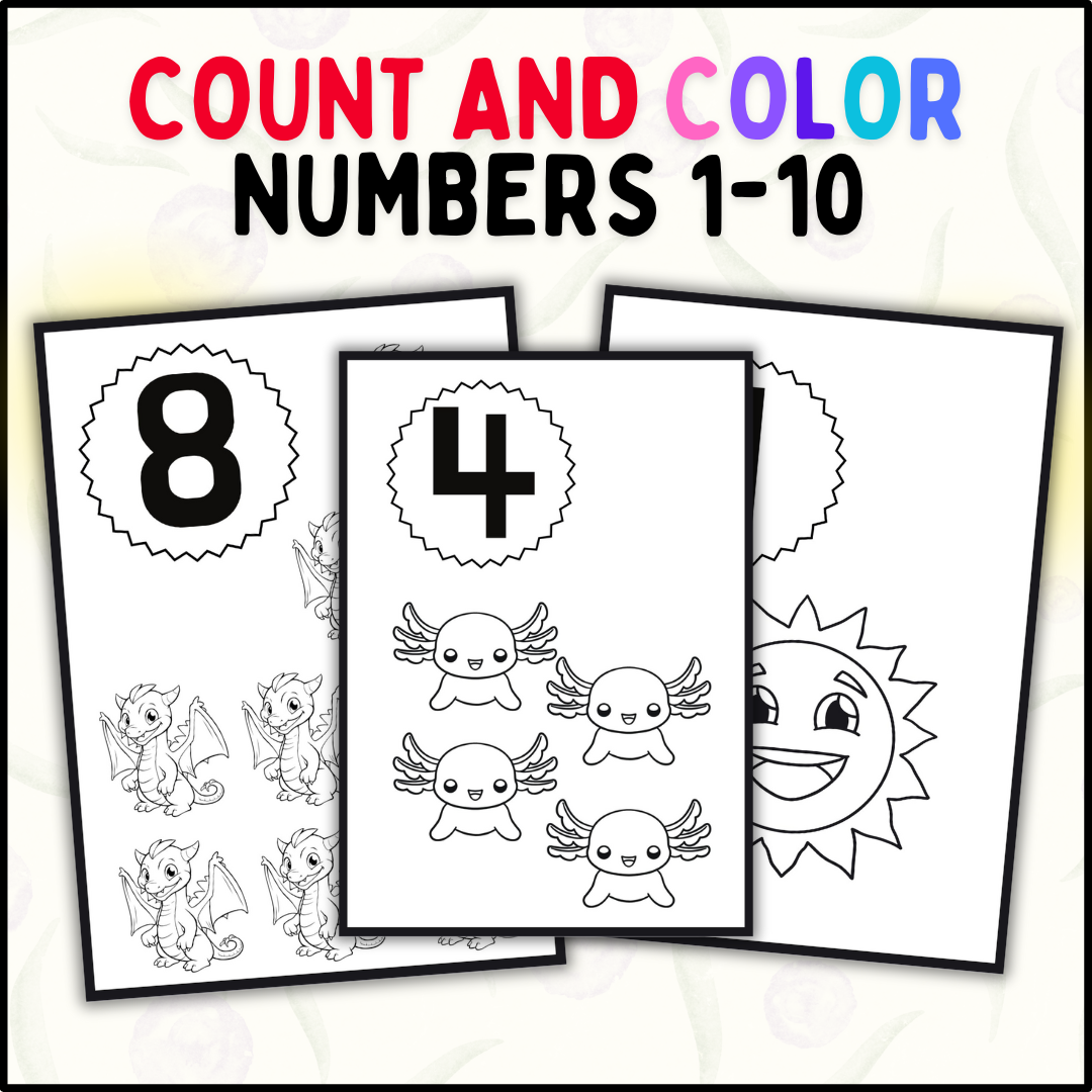 Count And Color Numbers 1 10 Fun Math Worksheets For Early Learners Made By Teachers