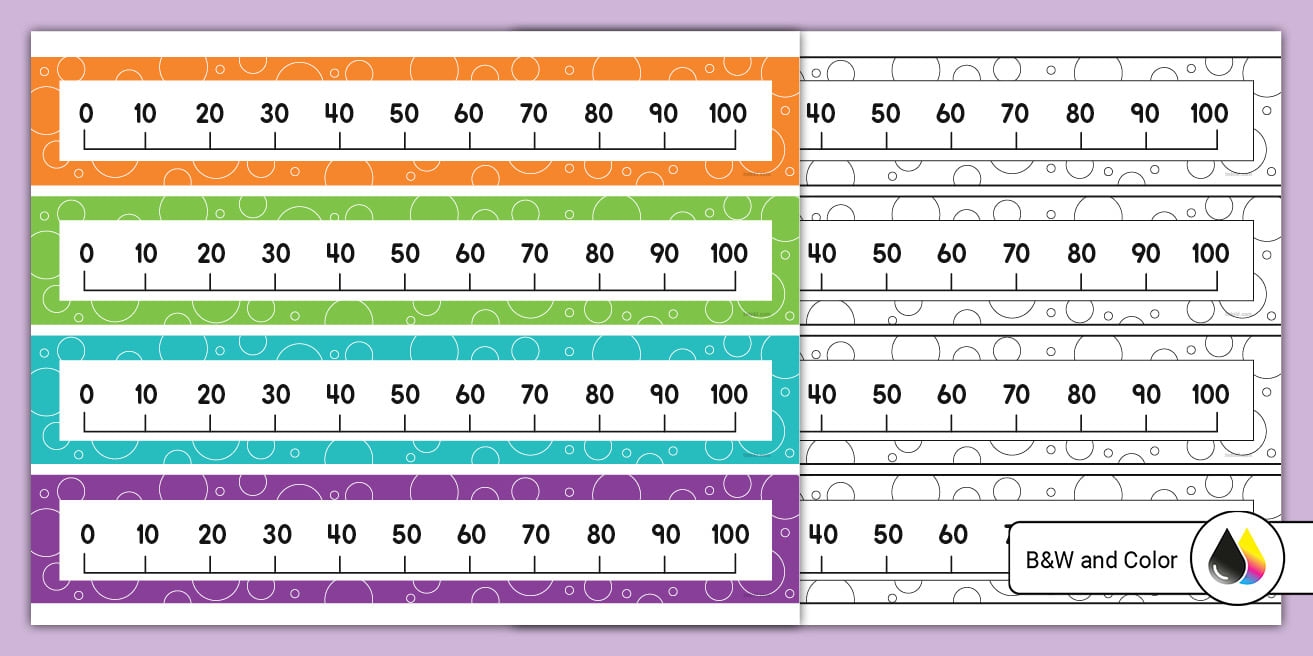 Counting By 10s Number Line