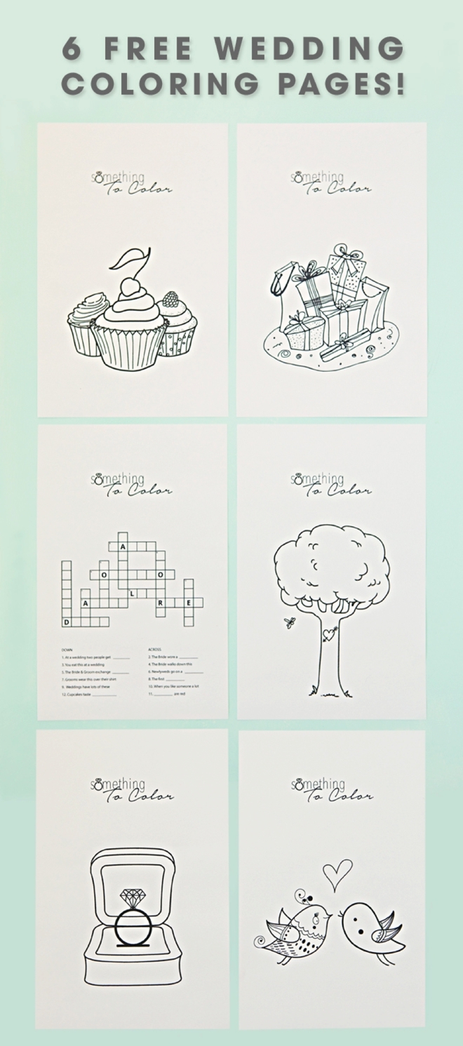 Create These Adorable Kids Wedding Favors With FREE Coloring Pages 