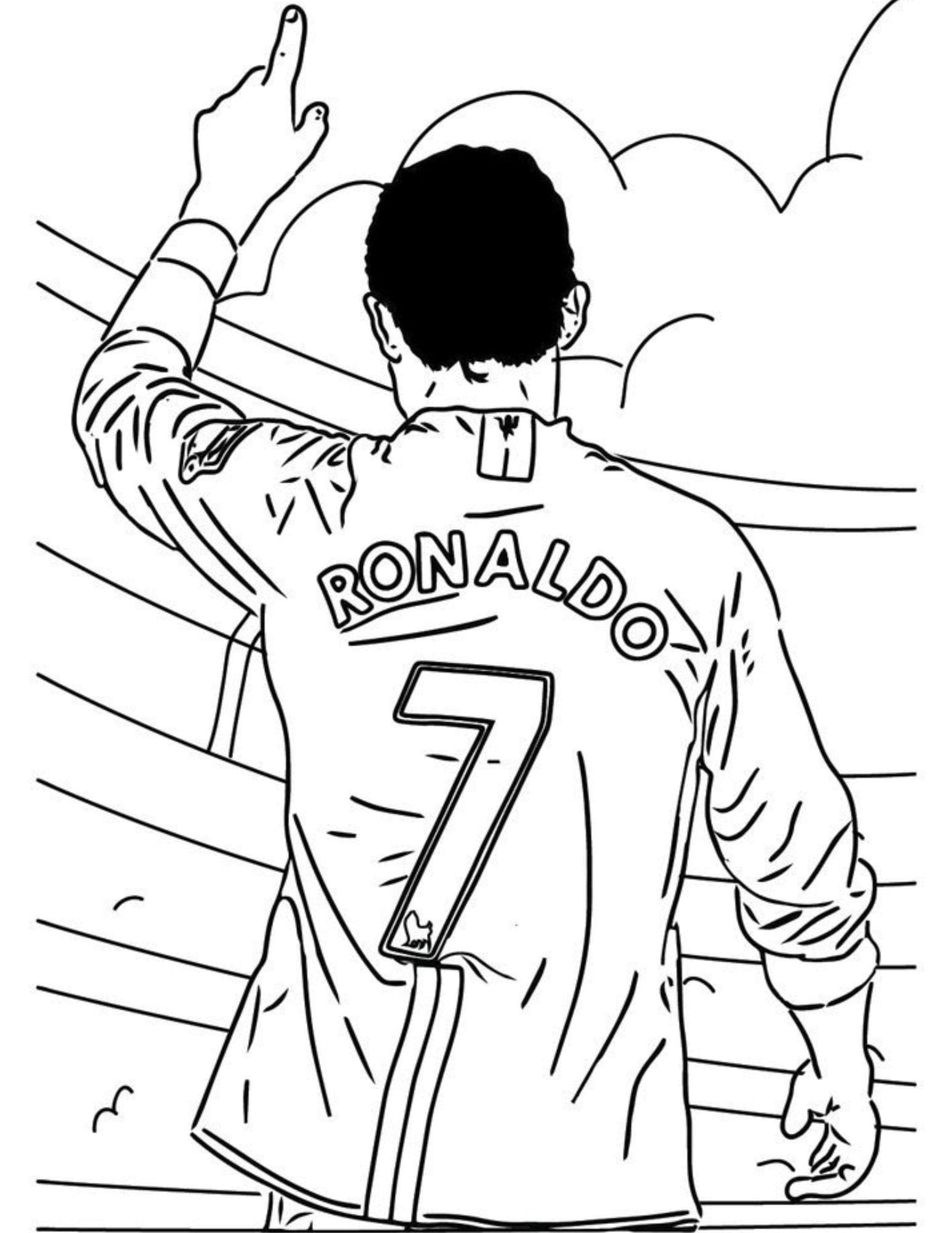 Cristiano Ronaldo Coloring Book Etsy