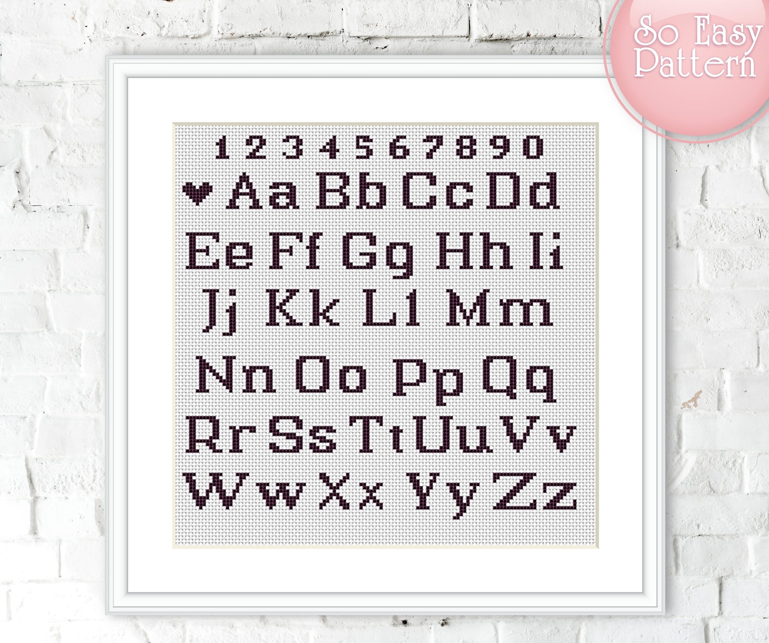 cross stitch patterns letters