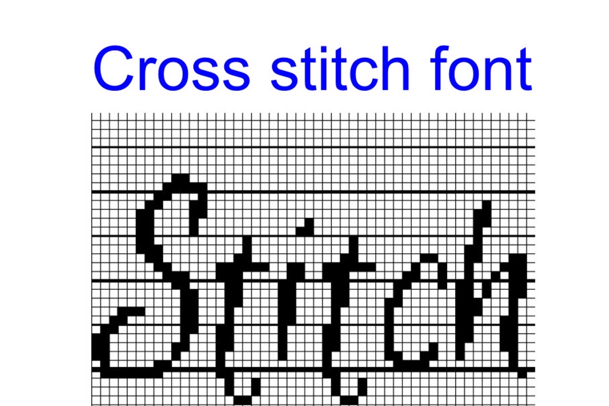 CrossStitch Font Free Download CrossStitch Font Free Download