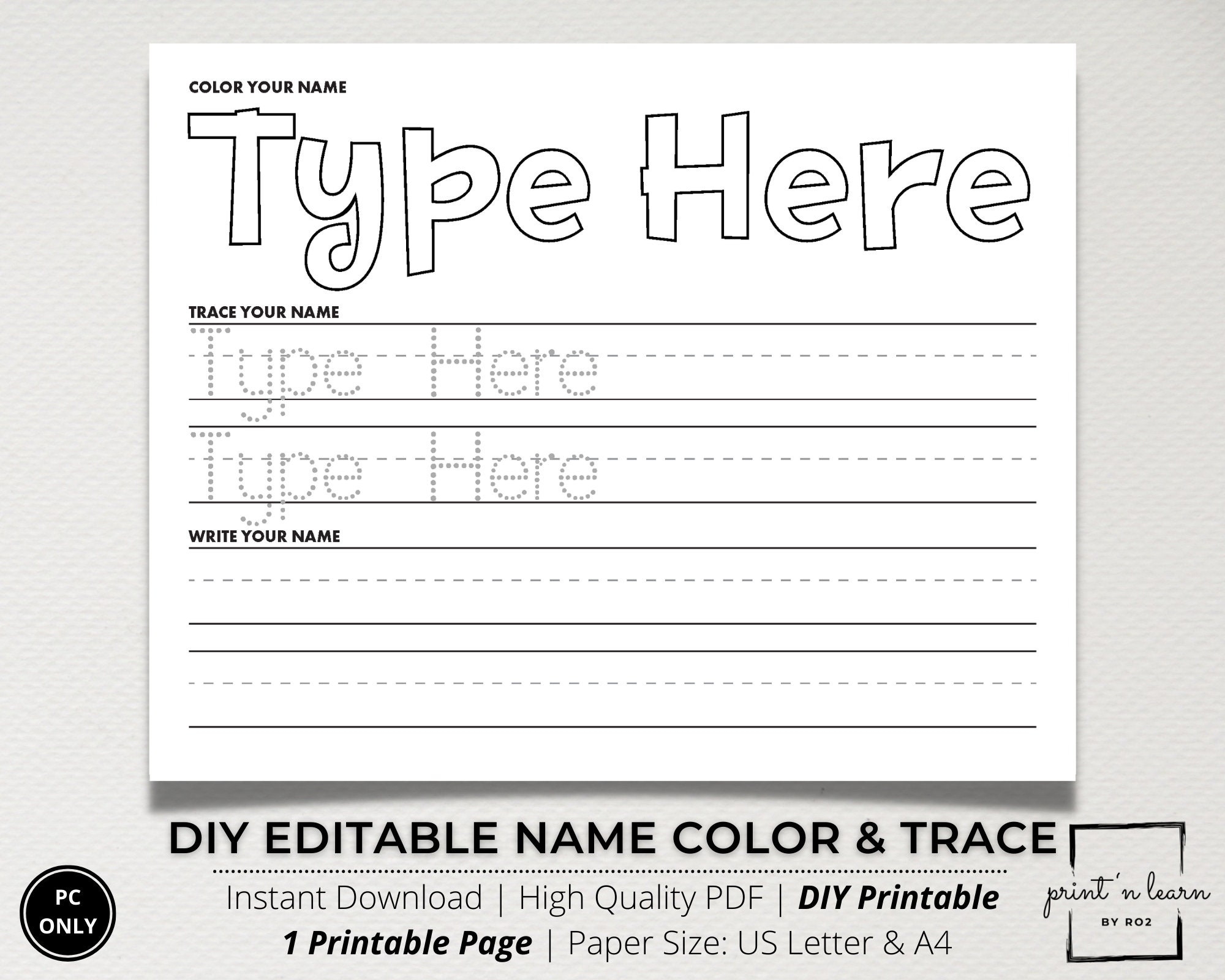 name template tracing