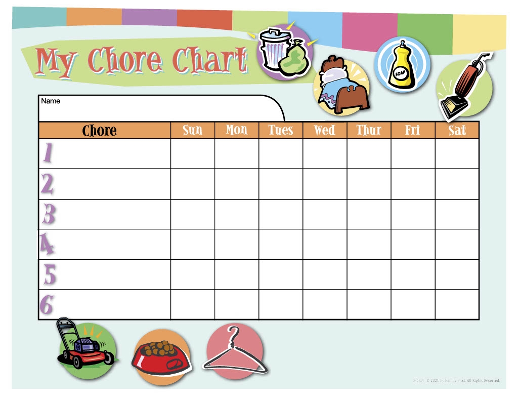 Customizable Chore Chart IMOM Customizable Chore Chart IMOM