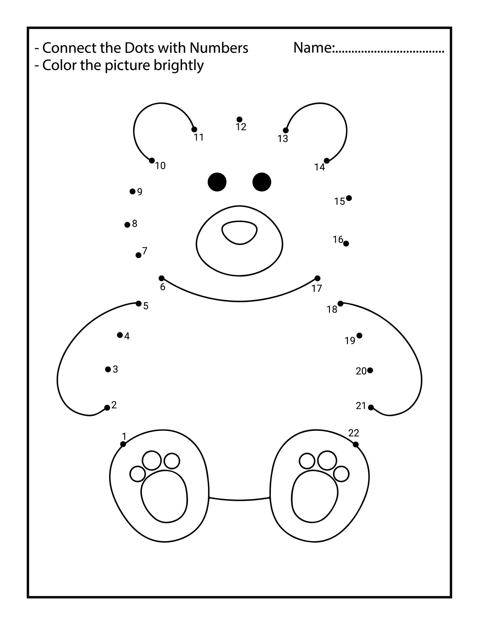 Cute Animals Connect The Dots For Kids Worksheets And Teaching Materials Made By Teachers