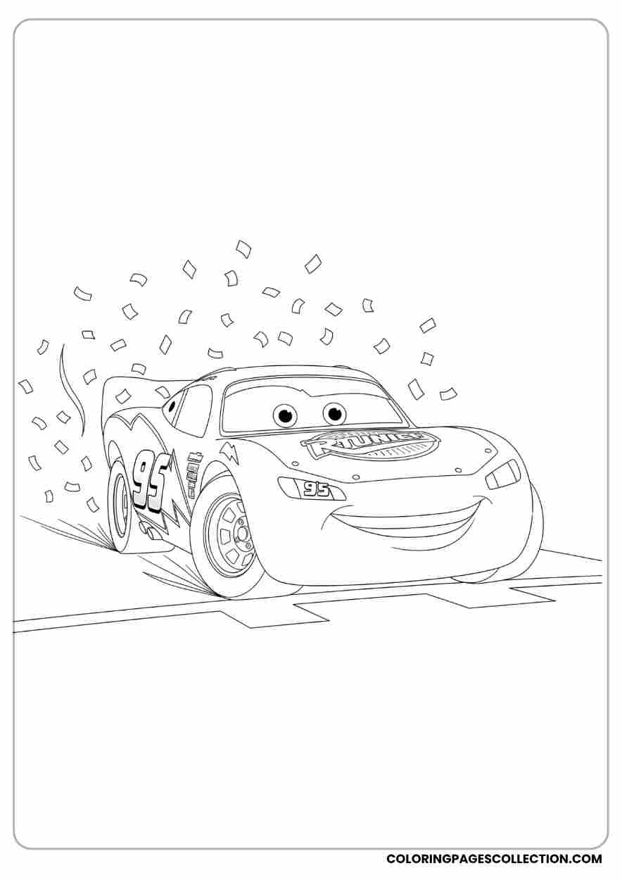 Cute Lightning McQueen Printable Coloring Pages Cute Lightning McQueen Printable Coloring Pages