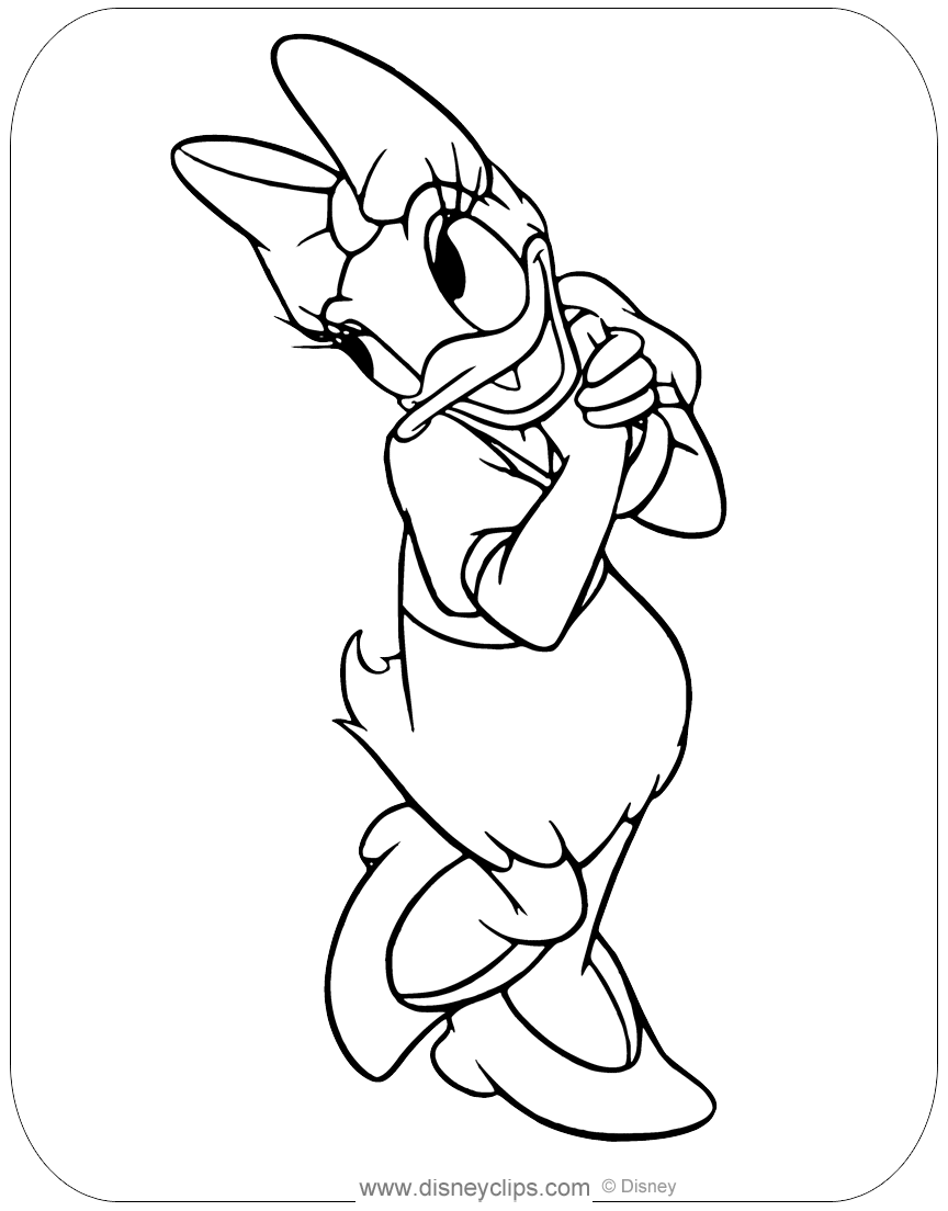 Daisy Duck Coloring Pages 4 Disneyclips