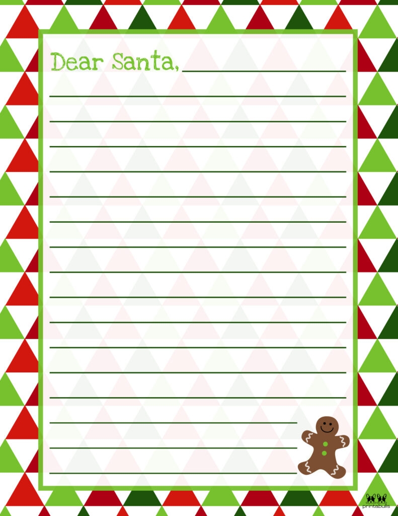 santa letter printable paper