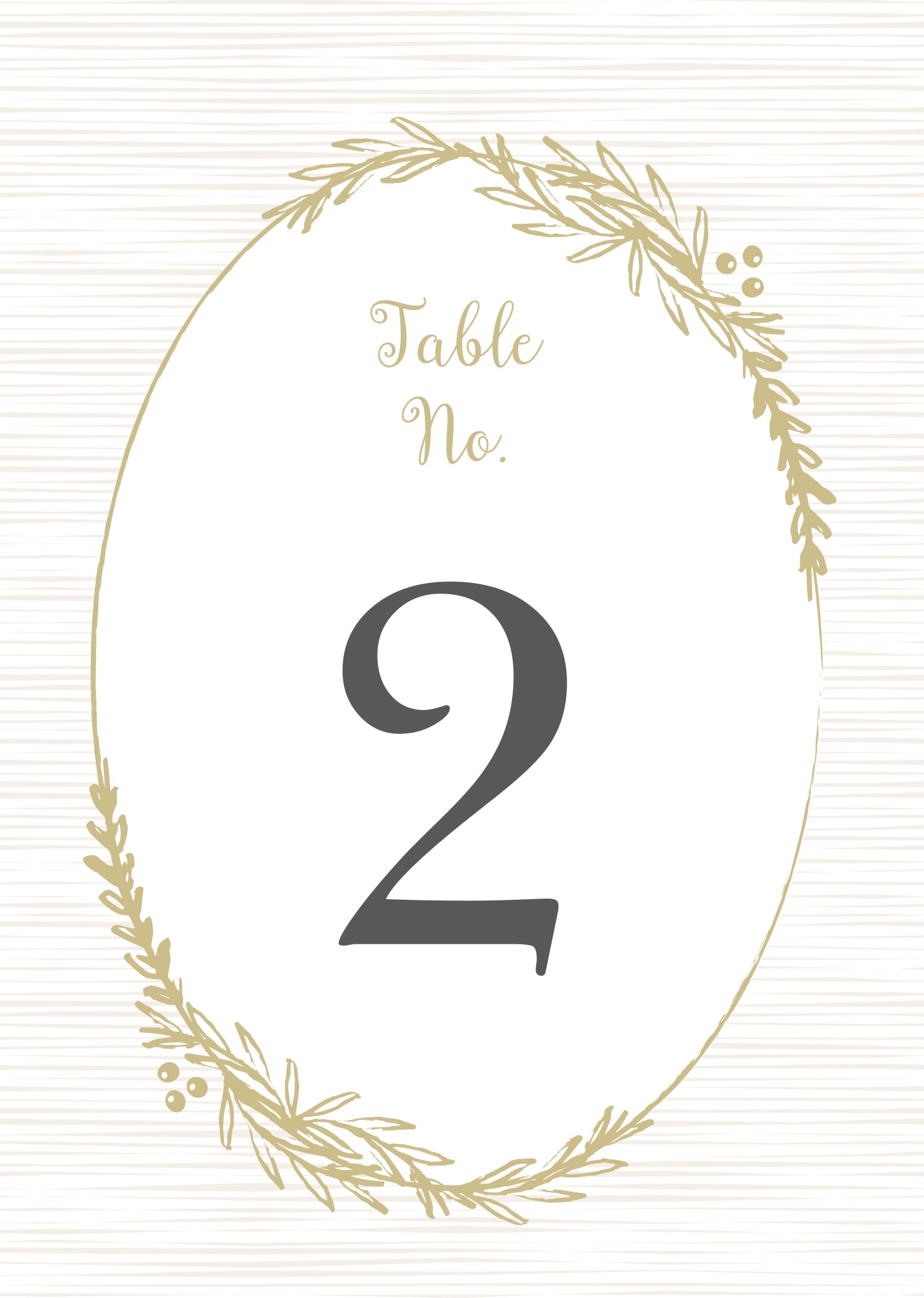Delicate Laurel Table Number Printables By Basic Invite