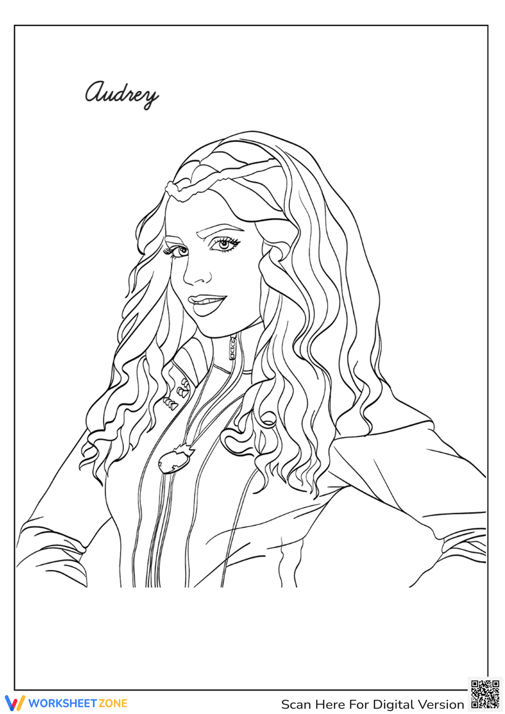 Descendants Coloring Pages Printables Worksheetzone Coloring