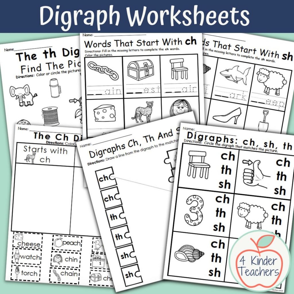 Digraph Worksheets For Kindergarten A Great Way To Teach Digraphs
