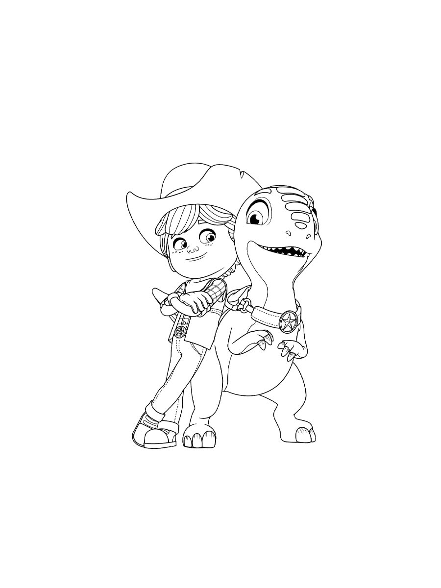 Dino Ranch Coloring Pages