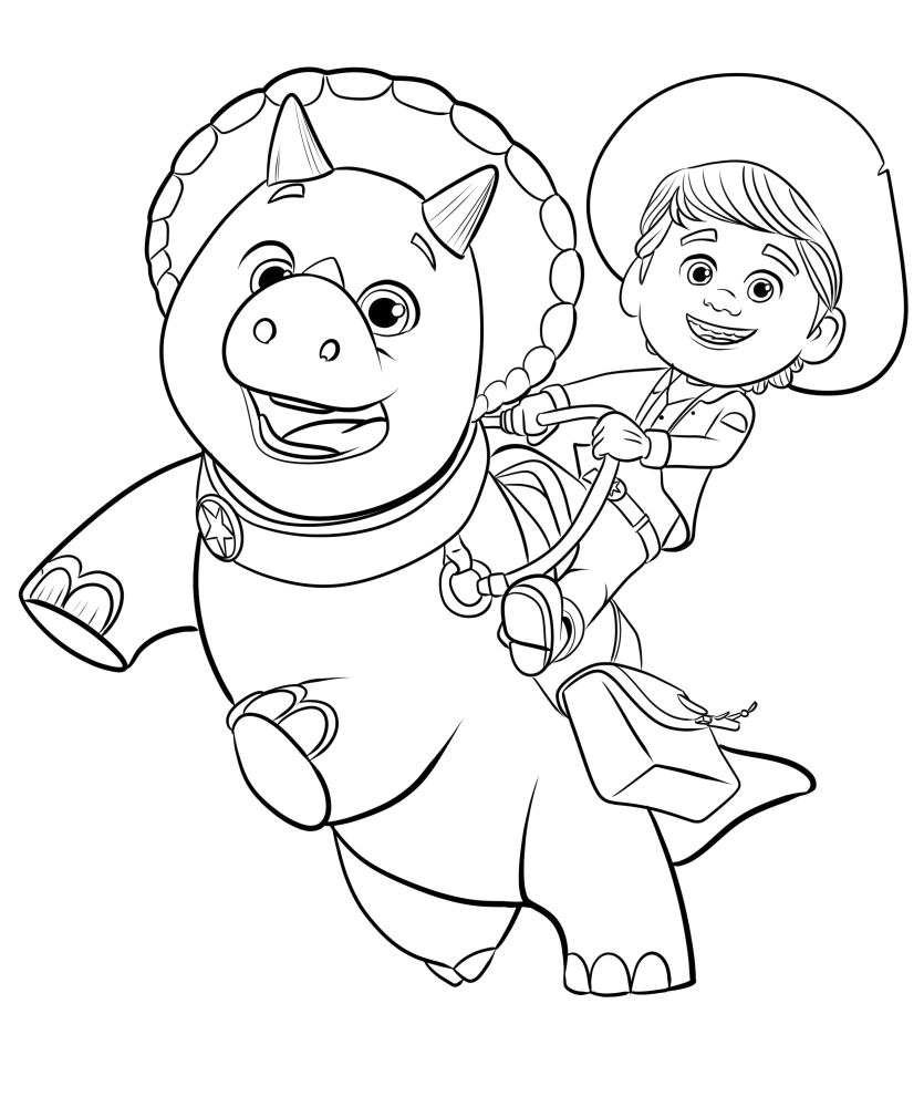 Dino Ranch Coloring Pages