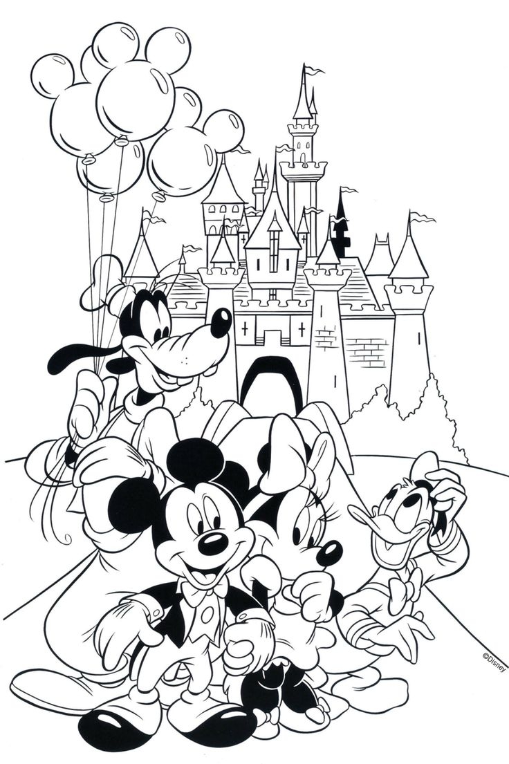 mickey mouse para colorear