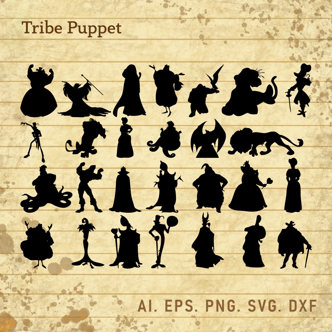 Disney Villains Vector Svg MasterBundles