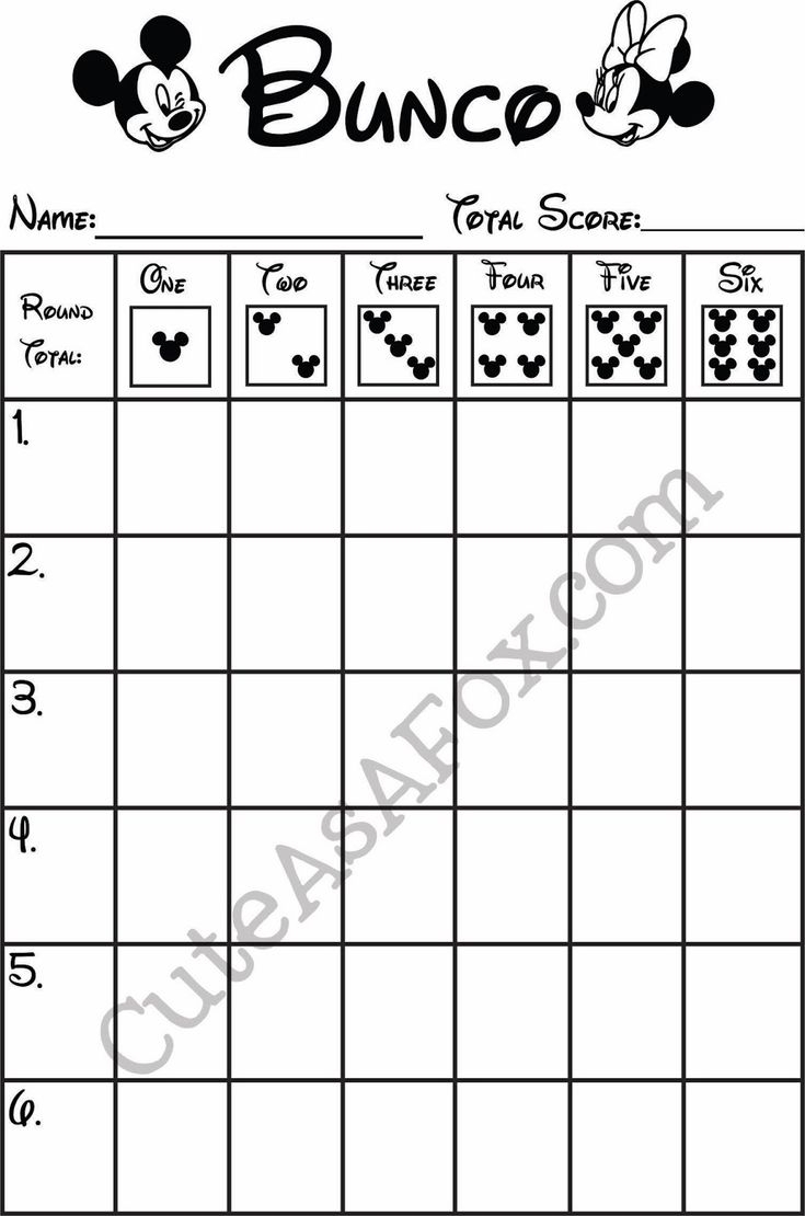 printable bunco score cards free printable bunco score cards free