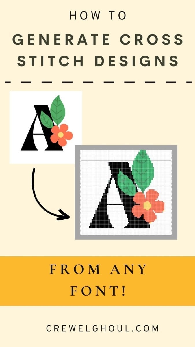 DIY Cross Stitch Font Generator Use Any Font DIY Cross Stitch Font Generator Use Any Font