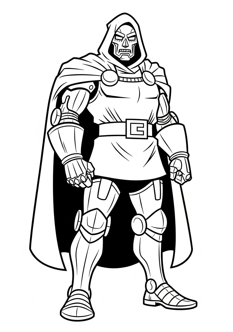 Doctor Doom Coloring Page