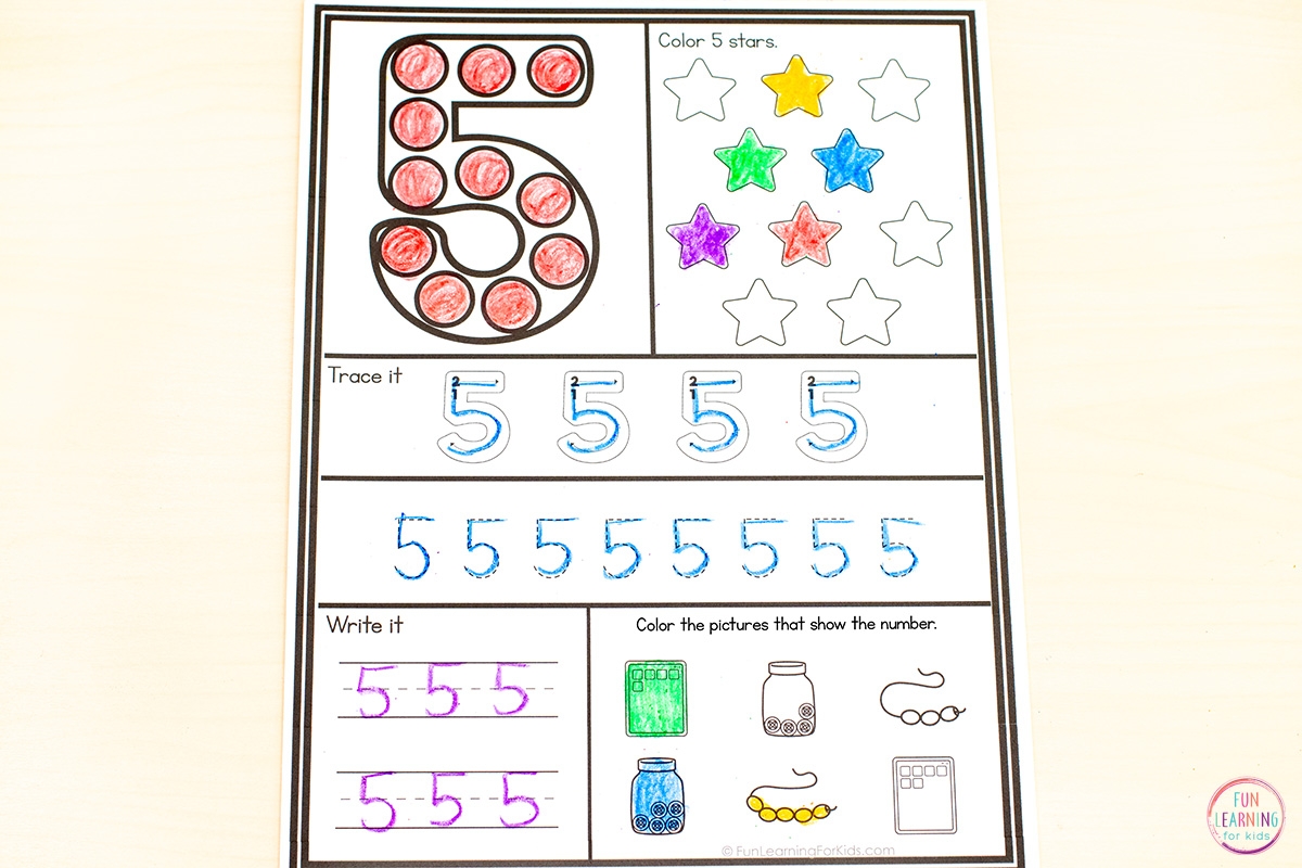 Dot The Number Worksheets