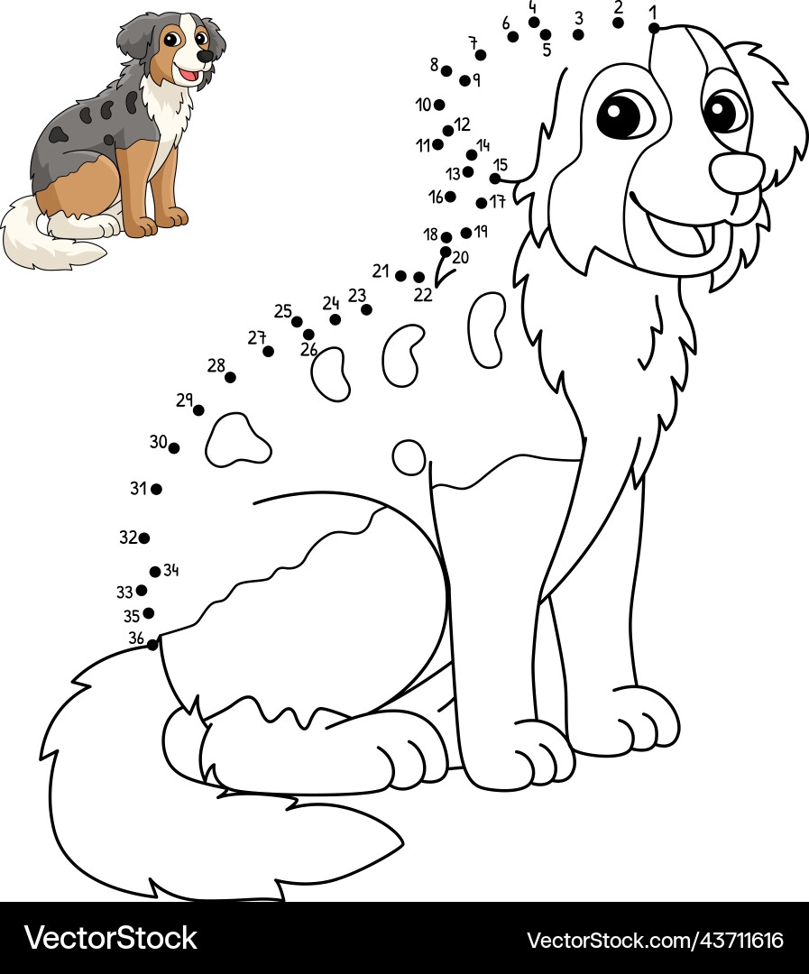 australian shepherd coloring page
