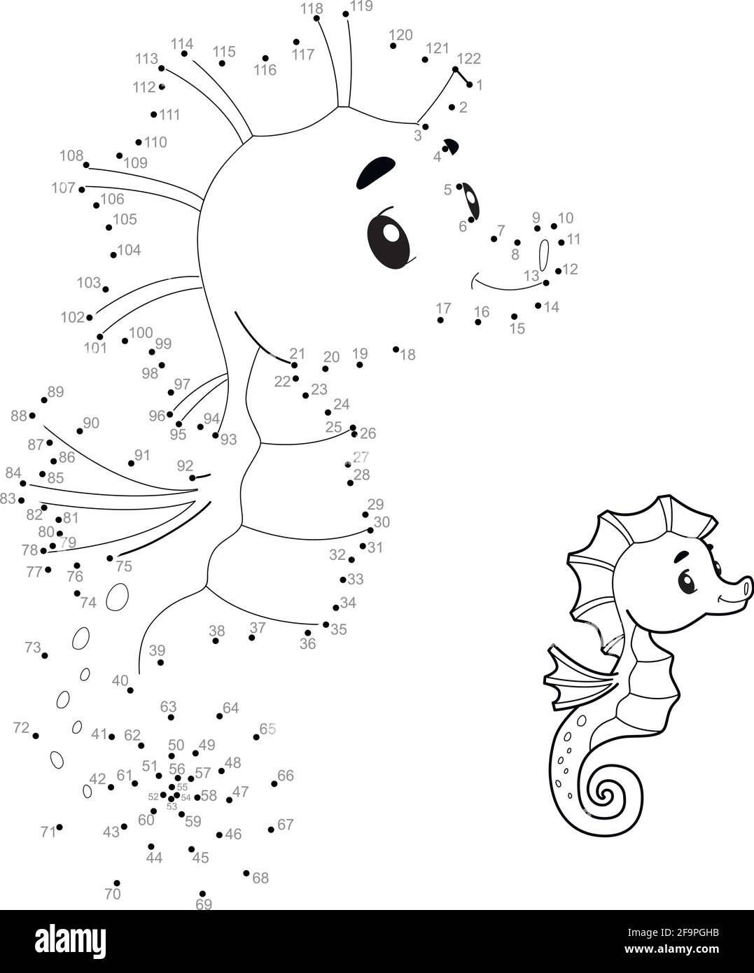 Dot To Dot Puzzle For Children Connect Dots Game Stock Vector Image Art Alamy