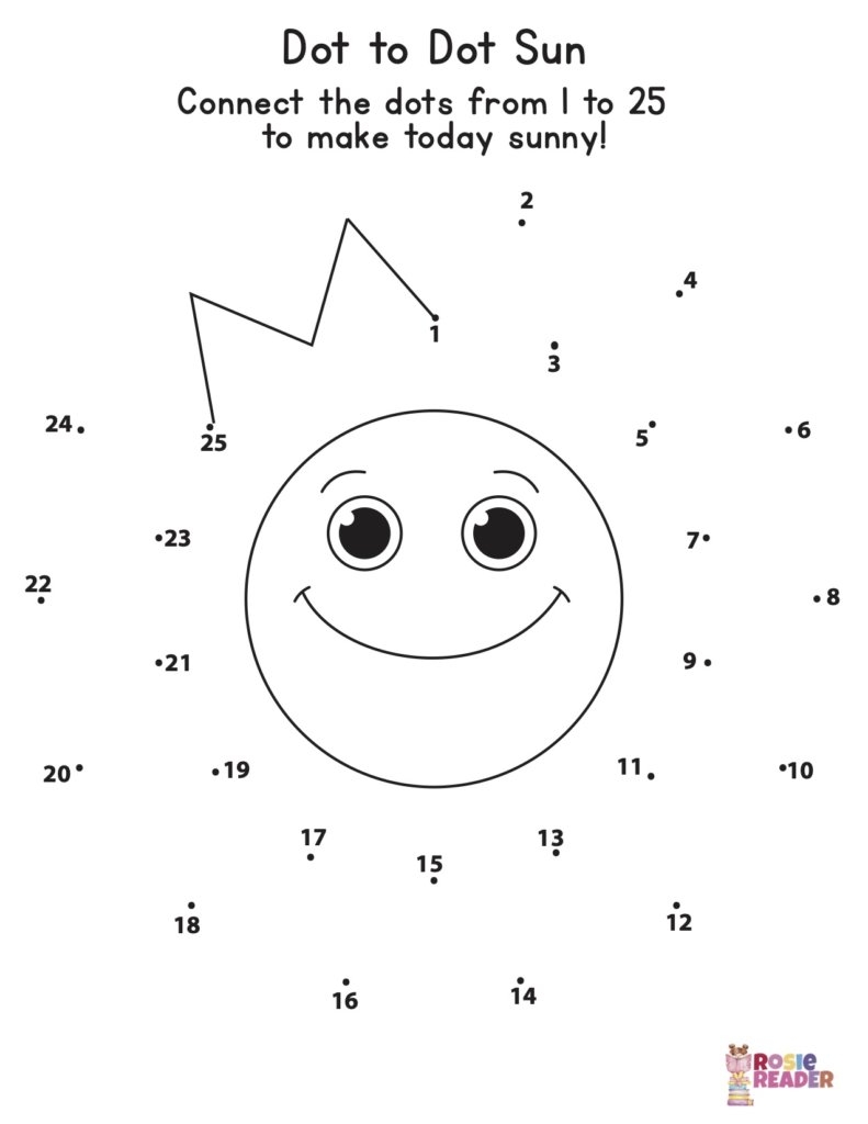 connect the dot coloring pages