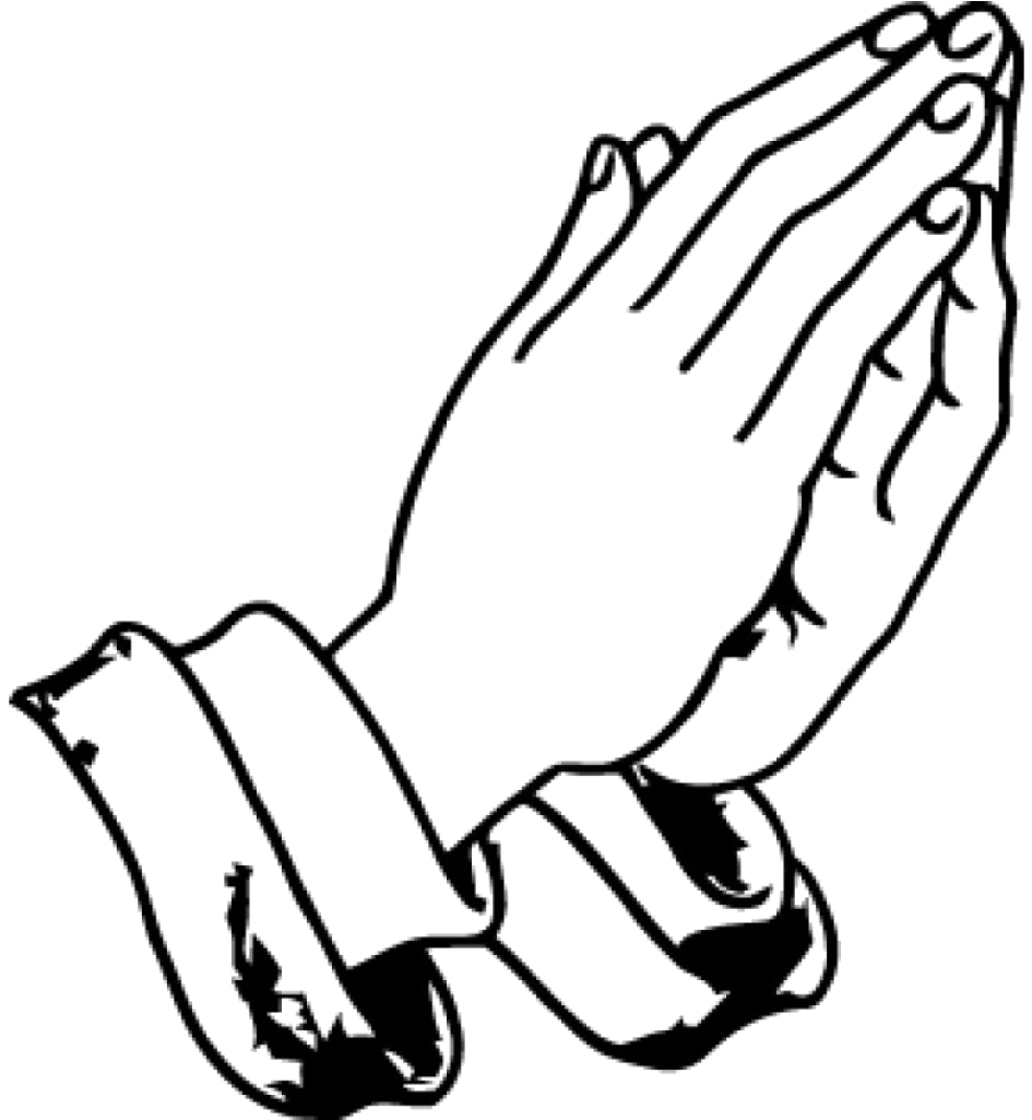 Download HD Pray Hands Png Image Transparent Praying Hands Coloring Page Transparent PNG Image NicePNG